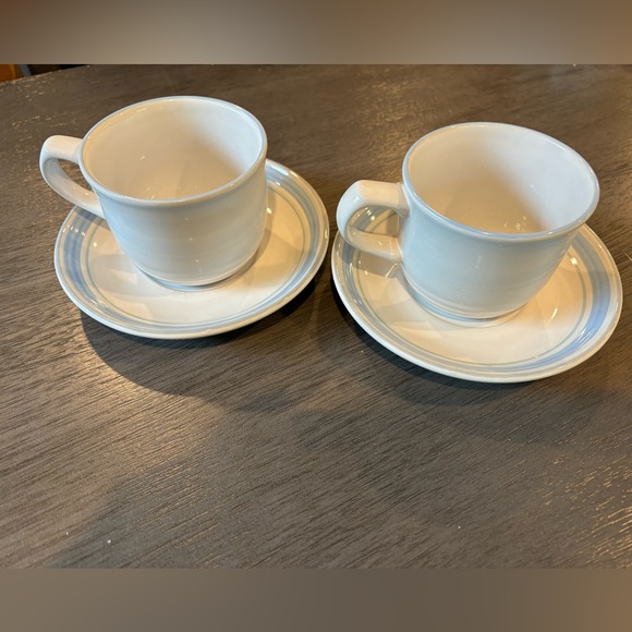 {Yamaka} Fascino Stoneware Coffee Mug Tea Cup Floral Design Japan - 4pc set - Picture 3 of 4